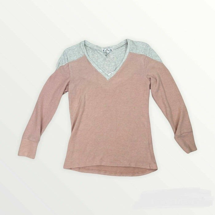Poof New York Soft Pullover Rose Smoke  SWEATER Size S