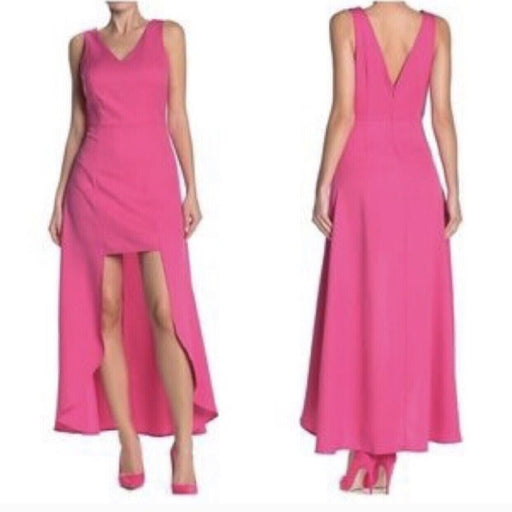 ONE ONE SIX Nordstrom Sleeveless High/Low Crepe Dress size S in pink