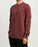 RVCA Men's Long Sleeve T-Shirt In Pompei Red Stripe Size M