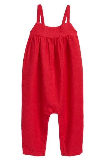 Nordstrom Babies' Live To Play Organic Cotton Romper In Red Saucy Size 3 Months