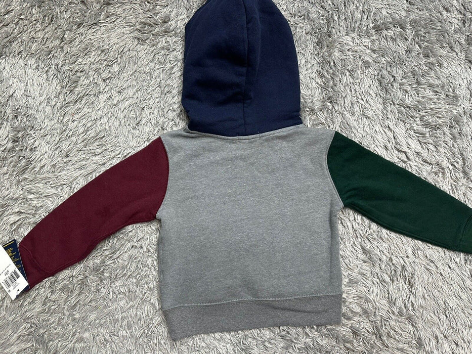 Polo Ralph Lauren Sweat à capuche en polaire à blocs de couleurs Polo Bear pour garçon Gris Taille 3