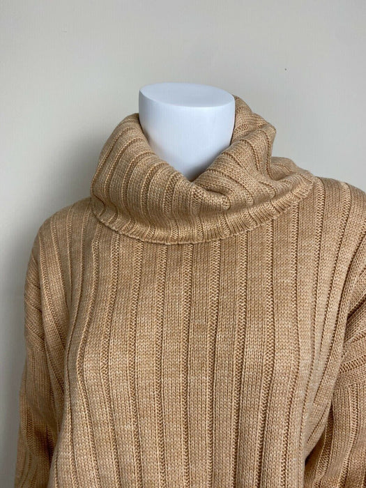 Lord & Taylor knitted Turtleneck Sweater plus size 3X in camel heather $120
