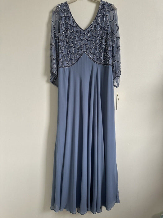 j kara beaded dress NEW J Kara size 16P beaded gown