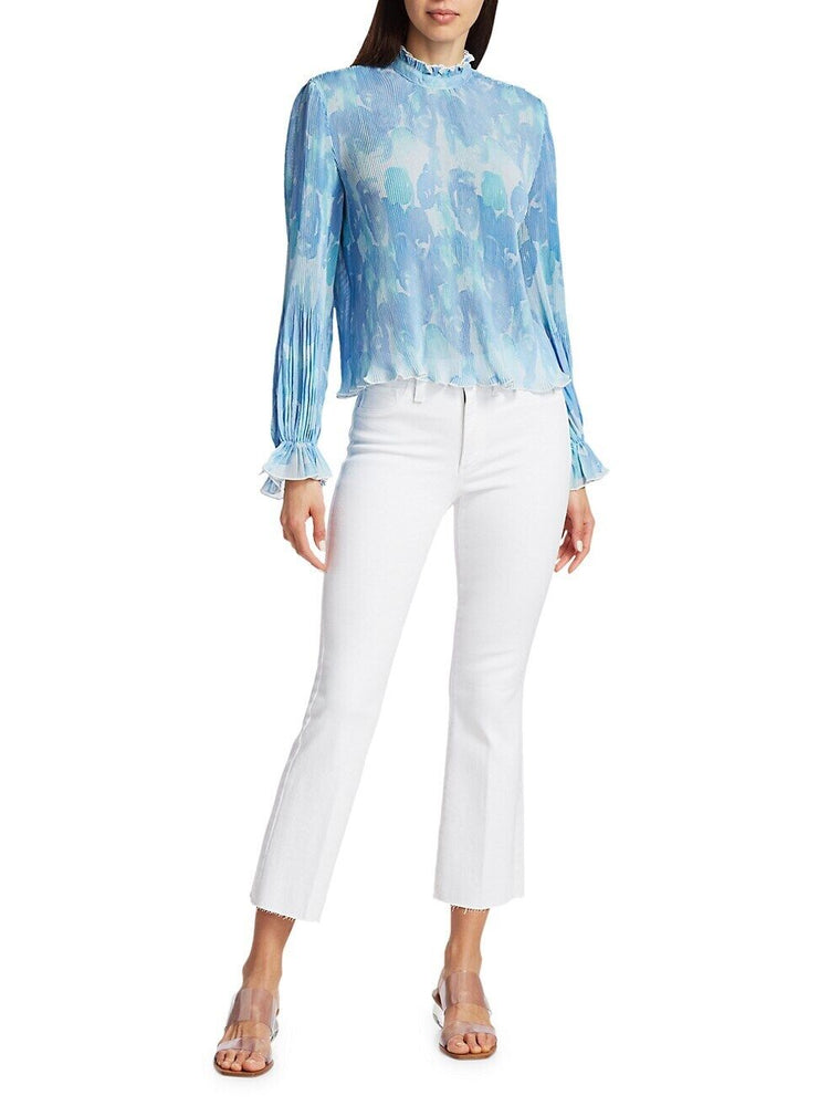 Joe's Jeans The Hi Honey High Waist Raw Hem Crop Bootcut Jeans Size 32 in white