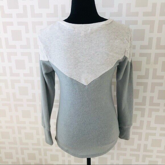 Poof New York Soft Pullover Rose Smoke Sweater Size S Light Grey