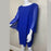 Tahari Arthur Robe droite en mousseline de soie pour femme Bleu brillant Taille 12 189 $ T.N.-O.