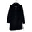 Calvin Klein Manteau Reefer en mélange de laine et cachemire à simple boutonnage Noir Taille 6 400 $