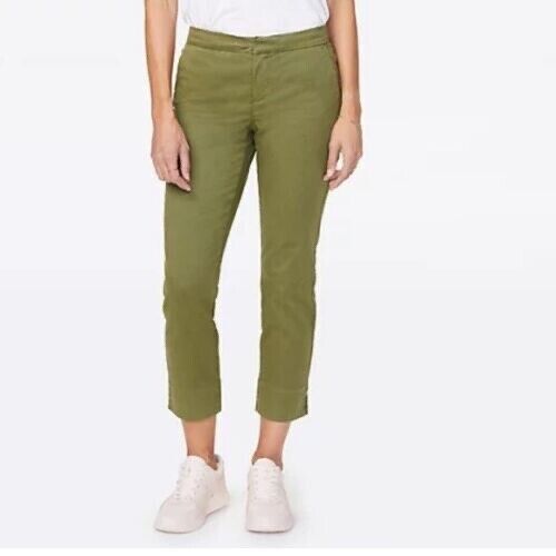 NYDJ Olivine Crop Chino Relaxed Fit Chino Pants Size 2