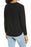EVERLEIGH Cosy Ribbed Inset Layered Sweater Noir Taille M