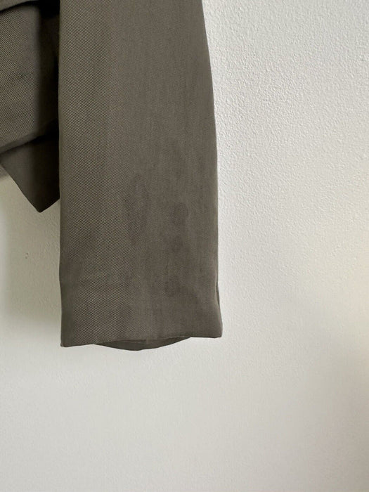 BCBGMaxAzria Ania Double-Layer Long Sleeves Open-Front Blazer size M green $296