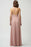 JENNY YOO Farrah Ruffle Skirt Chiffon Gown In Whipped Apricot size 6