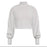 BCBGMAXAZRIA Long Sleeve Turtleneck Cropped Sweater In Light Dove Size L $178
