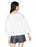 BCBGMAXAZRIA Women's Long Bell Sleeve Cotton Top In White Size S $208