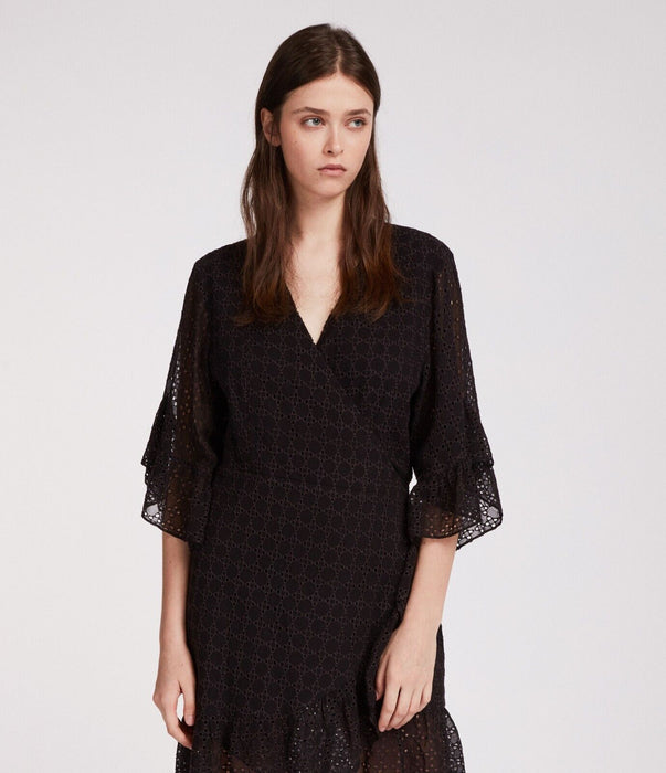 ALLSAINTS Marlow Ette Dress In Black Size 2