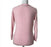Poof NY women's Pastel Pink V-neck Twist Front  3/4 Sleeve Sweater size M $44
