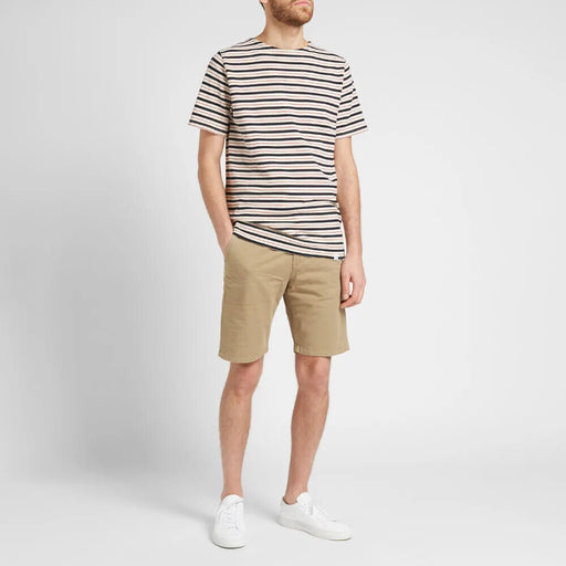 NN07 No Nationality Men's Regular Fit Mid Rise Chino Shorts Khaki 33W $130