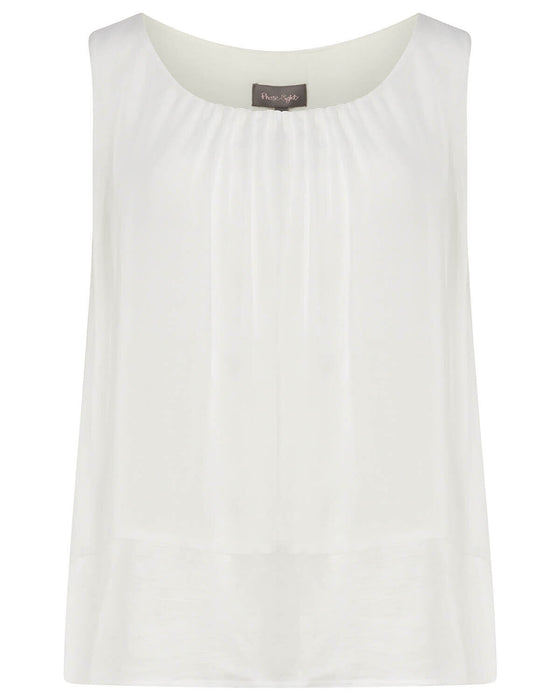 Phase Eight Mai Silk Blouse In White Size 12US 16UK