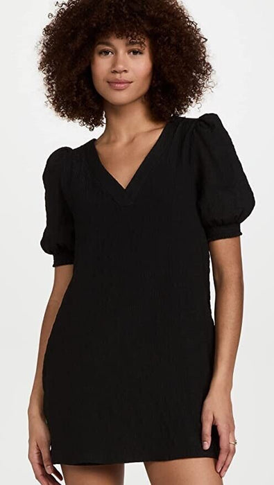 BB Dakota Women's Fields Of Gold V-Neck Dress Black Size XS