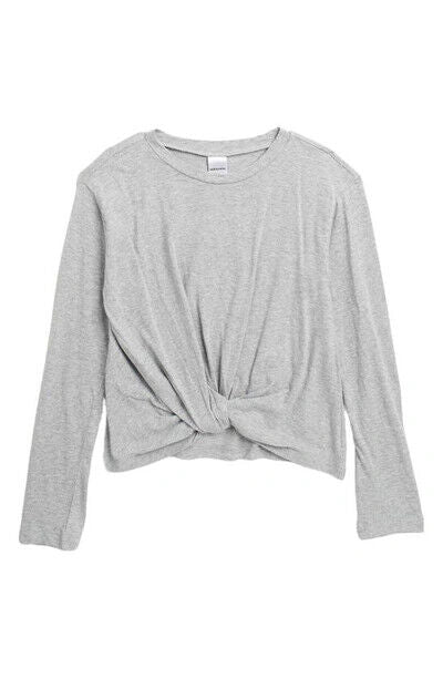 Nordstrom Kids' Twist Front Long Sleeve T-Shirt Blue Tie Dye Size S 7-8