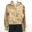 AFRM Cropped Long Sleeve Hoodie Sweatshirt In Camo Tie Dye Blush Olive Size M