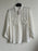 CLUB MONACO Safari Silk Long Sleeve Shirt  size XS in ivory