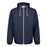 Original Weatherproof Hooded Full Zip Rain Slicker Sport Jacket Raincoat Blue XL