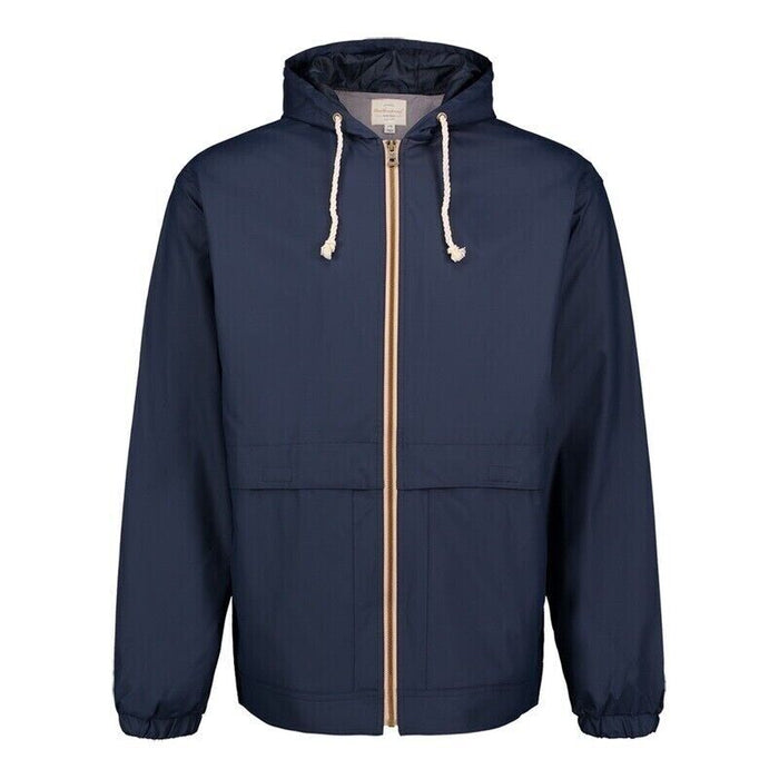 Original Weatherproof Hooded Full Zip Rain Slicker Sport Jacket Raincoat Blue XL