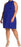 Vince Camuto Buckle Neck Crepe Shift Dress In Cobalt Blue Size 12