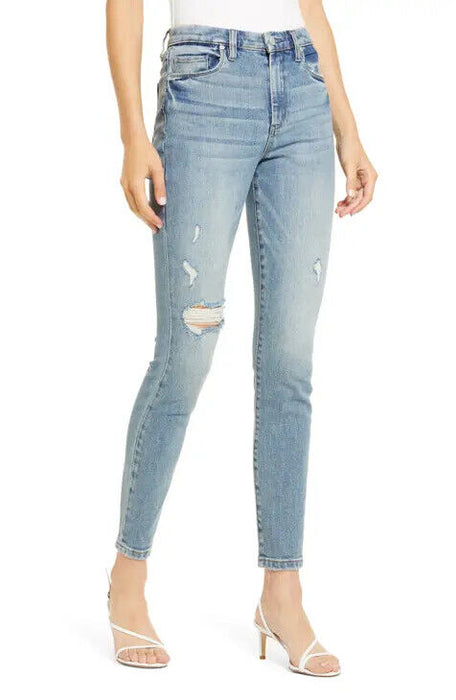 BlankNYC The Great Jones Ripped High-Rise Skinny Jeans Size 26