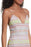 ALICE + OLIVIA $1298 Neon Amina All Over Embroidery Sweetheart Neck Dress 2 US