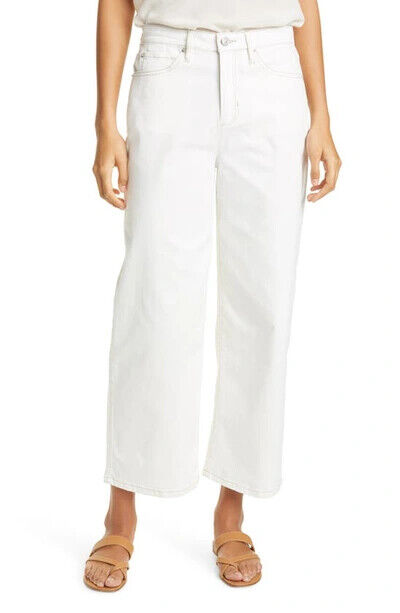 NICOLE MILLER Ankle Wide Leg Jeans In Parchment Size 29 $145