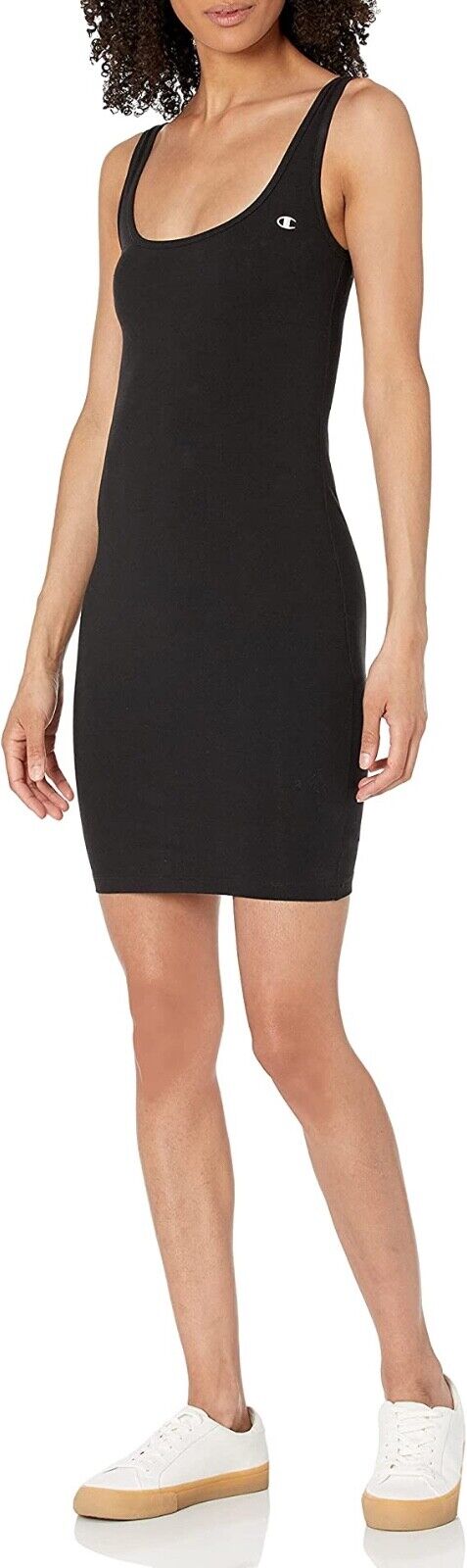 Champion Women's Everyday Cottonspan Cami Dress In Black Size S fits as XS