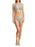 Onia Ashley Striped Bikini Bottom Blue White Size M $95