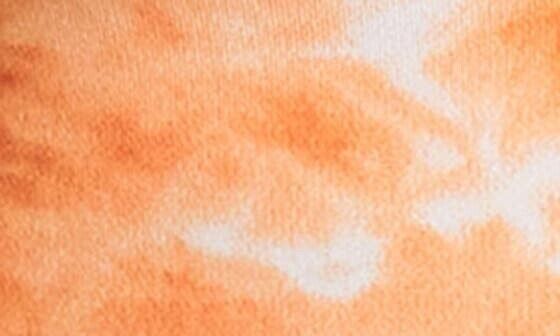 Abound Tie Dye Button Front Top In Rust Amber Orange Size M