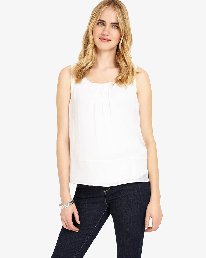 Phase Eight Mai Silk Blouse In White Size 12US 16UK