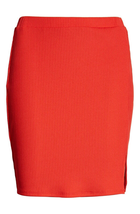 Leith Ribbed Mini Length Skirt Red Size XL $45 waist 30 inches