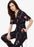 Phase Eight Femmes Alicia Col En V Ceinture Combinaison Marine Floral Taille 10US 14UK $229
