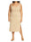 WAYF Gillian Ribbed Tank Dress In Khaki Plus Size 2X
