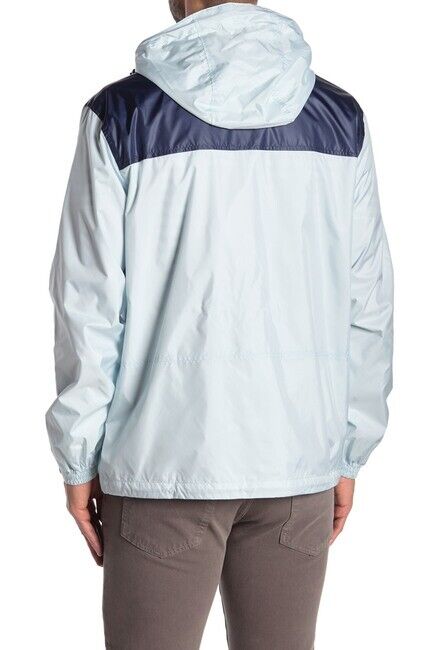 Noize Men's Oden Hooded Windbreaker Zip Jacket In Ice Blue $198