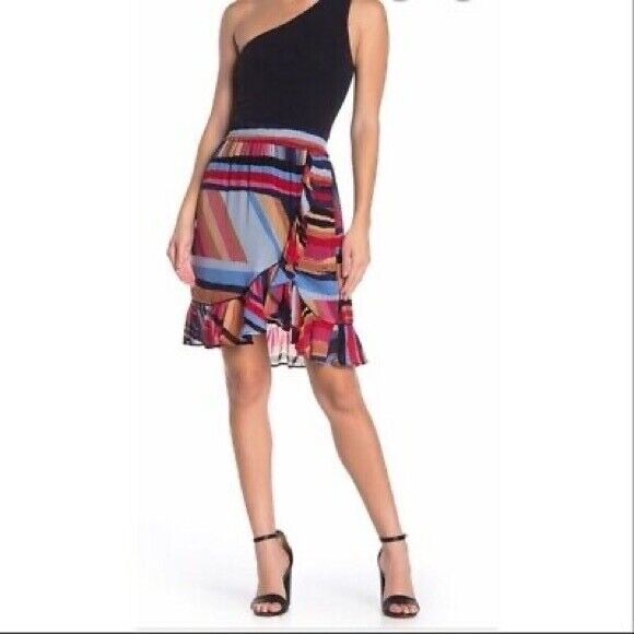 Catherine Catherine Malandrino women's  Ruffle Trimmed mini Skirt $78 size XS