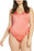 Maillot de bain une pièce à volants taille XL Something Navy à volants corail Sharon 80 $