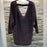 SUSINA Pull en tricot chiné avec dos en V pour femme, fabriqué aux États-Unis, grande taille 3X