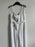 Ever New Striped Belted Jumpsuit size 8 in porcelain black $169