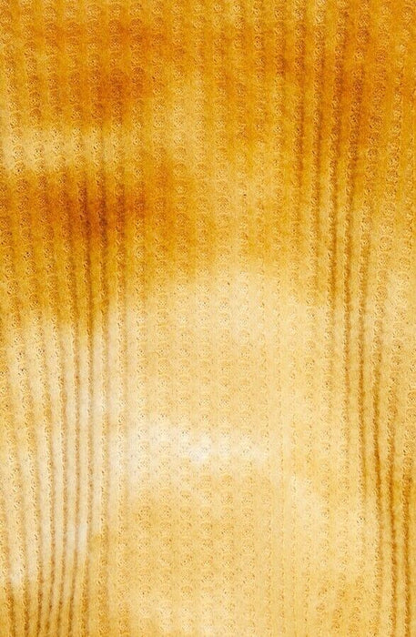 Socialite Thermal Knit Pullover In Mustard Tie Dye Size XL