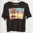 La La Land Women's Motel Graphic Print Gray Slouchy Short Sleeve T-Shirt Size M