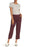 14th & Union Nordstrom Pantalon doux à jambe droite pour femmes taille M en bordeaux