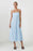 Bardot Broderie Flow Eyelet Sleeveless Dress In Light Blue Size XL/12 $148
