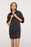 Mango Spread-Collar Flecked Knit Mini Dress Size L