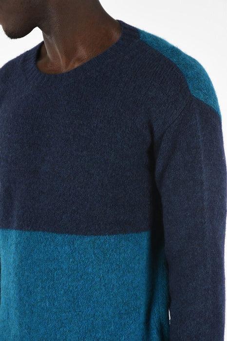 DIESEL Men Plaid K, Shetl Pull Over Sweater made in Italy size M $280 in blue