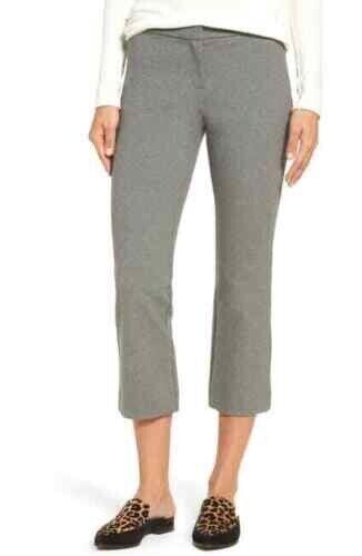 Halogen Women's Pants Knit Stretch Straight Pants Ankle Career Casual 8 in grey